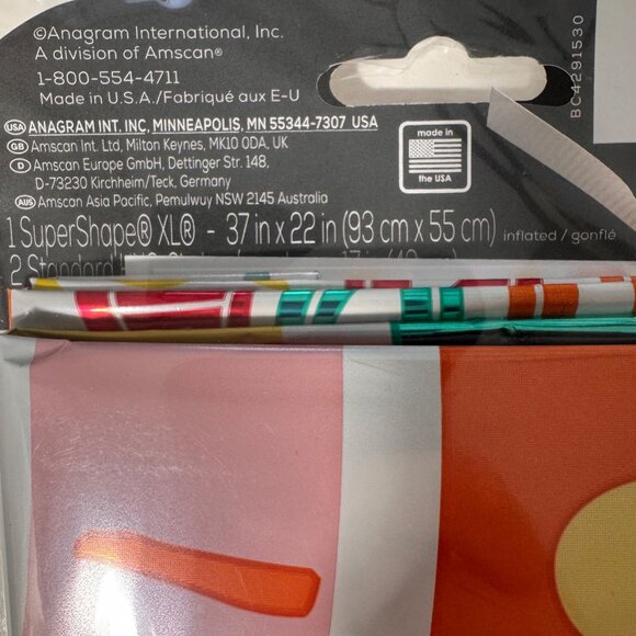 Rainbow Birthday Foil Balloon Bouquet XL 5-Pack Party Decor Rainbow Anagram - Picture 3 of 5